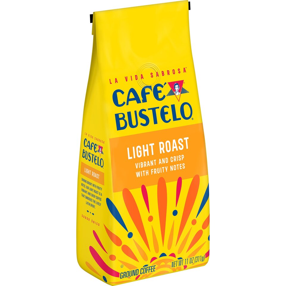 View of Ground Light Roast Coffee